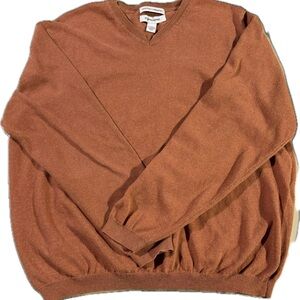 Pronto Uomo Rust V-Neck Sweater